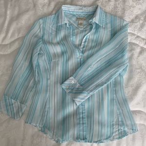 Banana Republic sheer button down shirt